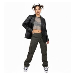 Vintage 1990's/Y2K DANIER Italian Leather Jacket/Coat